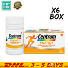 6X60's New Centrum Energy B-Vitamins and Minerals + Vitamin C & E FREE EXPRESS