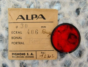Alpa 30mm #406 Drop-In Orange Filter for Very Early Alpa 28mm Bakelite Hood - Picture 1 of 3