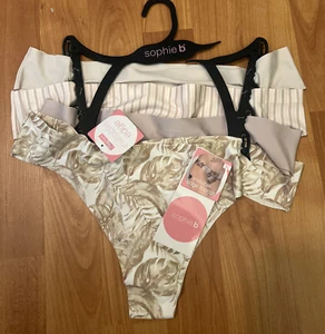 Sophie b 4 Pair Pack Invisible Edge Thongs Panties Size XL - Picture 1 of 6