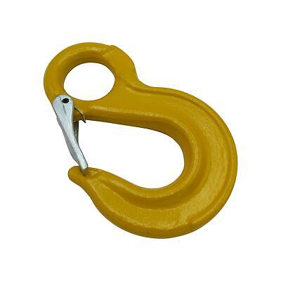 Eye Sling Hook With Latch 7/8MM Grade 8 (G80 2 Ton Safety Catch Chain Lifting) • 9.95£