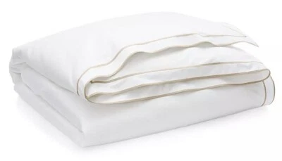 Ralph Lauren Spencer Border Full/Queen Duvet Set Cover Flax Preowned W/defect - Image 1 of 4