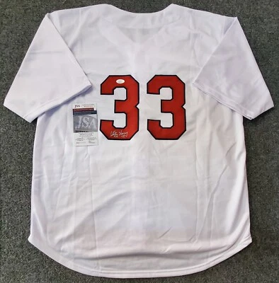 WASHINGTON SENATORS STYLE WHITEY HERZOG SIGNED CUSTOM JERSEY JSA COA - Image 1 of 3