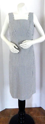 J Peterman Vintage Striped Sleeveless Lined Knee Length /Pockets Dress Size 4 - Image 1 of 4