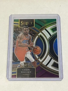 2023-24 Select Basketball Cason Wallace RC #103 Premier Level Tri-Color Thunder - Imagen 1 de 2