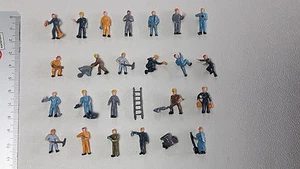 25 Figuren zu Spur H0 Arbeiter Baustelle Handwerker Leiter 1:87 NEU Konvolut Set - Bild 1 von 3