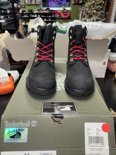 TAGLIA 6 5 M TIMBERLAND STIVALI IMPERMEABILI PREMIUM NERI DA DONNA HERITAGE 6" A2G53