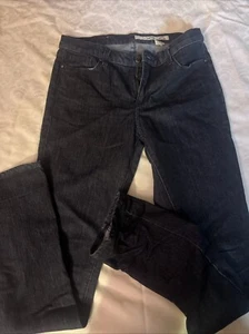 DKNY Jeans Damen Größe 6 Blau Gerades Bein Dunkle Waschung Baumwollmischung Stretchjeans - Bild 1 von 3