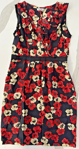 prendisole estivo rosso moschino economico e chic taglia 10 floreale senza maniche