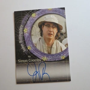Stargate SG-1 Autograph Card Johh Billingsley as Simon Coombs A31 Space Sci Fi - Picture 1 of 2