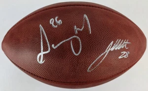 Sony Michel & James White Signed Wilson NFL Football JSA Witness/Fanatics - Picture 1 of 7