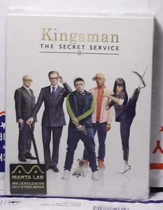 NEW KINGSMAN BLU-RAY FULL SLIP B STEELBOOK! MANTALAB TYPE B WHITE! LIMITED- 700 - Picture 1 of 6
