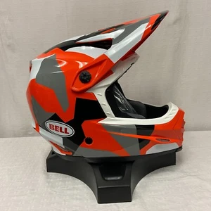 Bell YOUTH Moto-9 MIPS Helmet Rover Gloss Orange Camo YOUTH Large/XLarge *SAMPLE - Picture 1 of 6