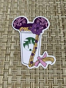 Rapunzel Schloss Tasse Aufkleber - Bild 1 von 1