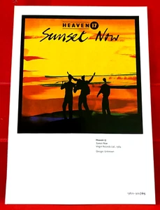 Heaven 17 Sunset Now Album Cover Art PICTURE / PRINT 7.5" x 5.5" - Imagen 1 de 3