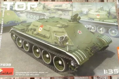 Miniart 37038-1/35 Kit di Costruzione T 34 Veicolo Corazzato Recupero Serbatoio - Immagine 1 di 2