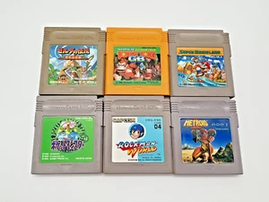 Metroid&Megaman&Mario,DK,Zelda,Pokemon Lot of 6 Nintendo Gameboy GB JpGames - Picture 1 of 10