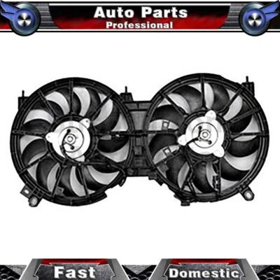 Ventilador de radiador y condensador doble TYC para Nissan Murano_S 2009 2010 2011 2012 2013 Foto 1 de 4