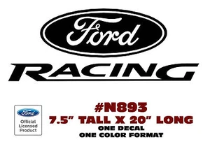 N893 FORD RACING DECAL - FORD STICKER - 7.5" TALL - ONE DECAL - Bild 1 von 1