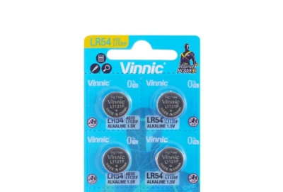4x Vinnic AG10 Knopfzellen Uhrenbatterie LR54 L1131/LR1130/189/V10G im Blister