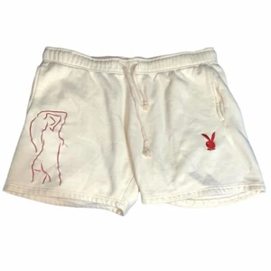 Playboy by Pacsun Sweat Shorts Activewear Kordelzug hellbraun rot Bunny Gr. XL (N) - Bild 1 von 6