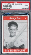 1990 Little Big Leaguers Perforated Baseball George Brett PSA 9