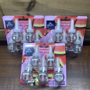 3 recargas de aceite perfumado Glade Plugins, ambientador, Wonder Melon 5ct - 15 en total - Imagen 1 de 2