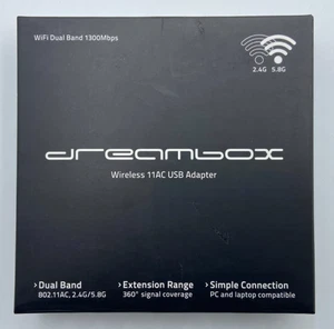 Dreambox Dual Band Wireless USB 2.0 Adapter 1300 Mbps inkl. Antenne - Imagen 1 de 3