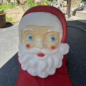 Vintage Empire Santa Gesicht Kopf hängende Blasform 17" Made in USA 1968 - Bild 1 von 12