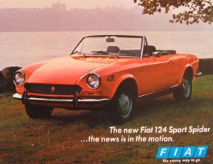 Fiat 124 Sport Spider 1970 Prospekt, original 70 - Bild 1 von 1