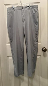PGA Tour Golf Pants Mens Size 38x30 Gray Flat Front #3810 Chino Style - Picture 1 of 6
