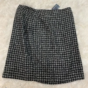 Falda tweed Evan Pic one negro blanco 20W - Imagen 1 de 4