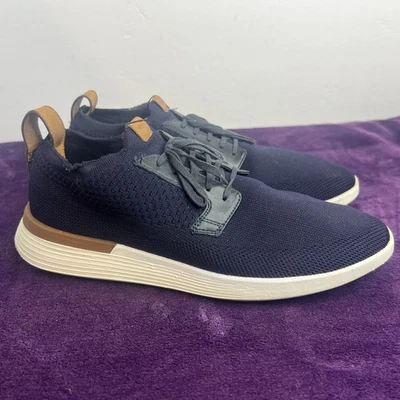 WOLF & SHEPHERD Shoes Mens 9 Navy Blue Swift Knit Lace Up Derby Dress Casual - Изображение 1 из 4