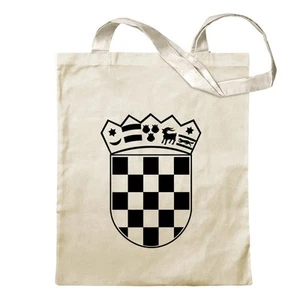 Flagge Kroatien Wappen Tragetasche Baumwolltasche Stoffbeutel langer Henkel - Bild 1 von 91