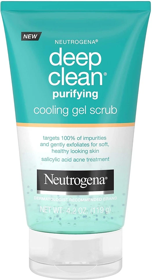 (1) Neutrogena Deep Clean Purifying Cool Gel Scrub / 4.2oz - Image 1 of 1
