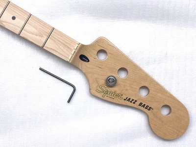 Genuine Fender Squier Jazz J BASS NECK Maple / Maple Electric Bass Guitar Neck - Image 1 of 4