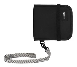 Rfidsafe V100 Anti-theft Blocking Bi-Fold Wallet, Black - Picture 1 of 2