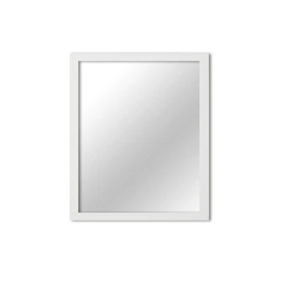 London Rectangular White Framed Mirror, 16" x 20" (MI-100_wh_16x20) - Image 1 of 3