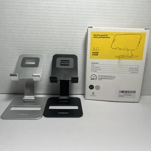 Nulaxy A6 2 Pack Dual Folding Cell Phone Stand Fully Adjustable Phone Holder - Picture 1 of 6