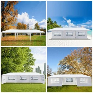 10'x10' 20' 30' Party Wedding Tent Canopy Gazebo Pavilion Cater Waterproof White - Picture 1 of 16