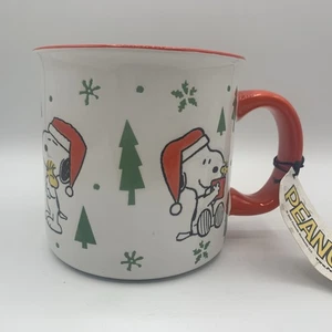 TK Maxx Peanuts Snoopy Woodstock Be Jolly Gibson Christmas Mug Cup BNWT - Picture 1 of 6