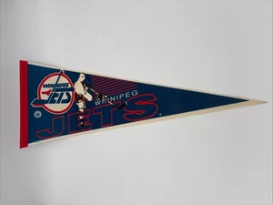 Banderín de hockey NHL Winnipeg Jets de colección alrededor de la década de 1990 jugador tirador equipo - Imagen 1 de 9