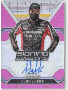 Alex Labbe 2021 Panini Prizm Signing Sessions Pink S-AL /50 Auto DGM Racing - Picture 1 of 2