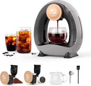 Single Serve Coffee Maker,Fast Brew in 2 Minutes,Stylish&Compact Design,Mini Q 2 - Picture 1 of 9
