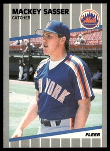 1989 Fleer #48 Mackey Sasser - Picture 1 of 2