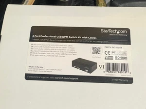 StarTech.com SV231USB Switch KVM USB 2 porte EMI CBE1E7C772 (J13) - Foto 1 di 3