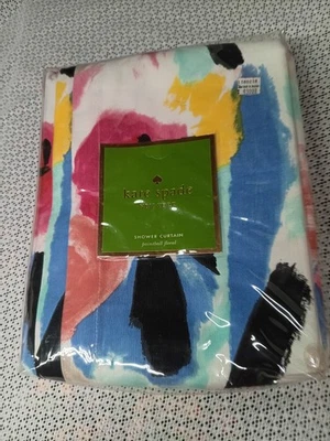 Kate Spade New York Paintball Floral Tela Cortina de Ducha Algodón 72 X 72 Foto 1 de 4