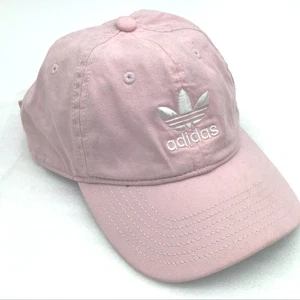 Rosa Adidas Baseballmütze verstellbarer Riemen hinten Logo auf Vorder- und Rückseite der Kappe - Bild 1 von 7