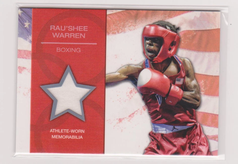 2012 TOPPS OLYMPIC RAU'SHEE WARREN RELIC CARD ~ BOXING ~ MULTIPLES - Image 1 of 1