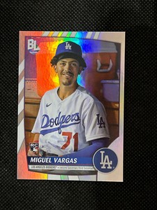 MIGUEL VARGAS 2023 Topps Big League Baseball Uncommon Rainbow Foil Rookie Card