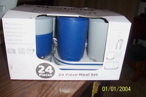 24 PCS Plates Bowls Cups Trays Plastic NEW - Picture 1 of 4